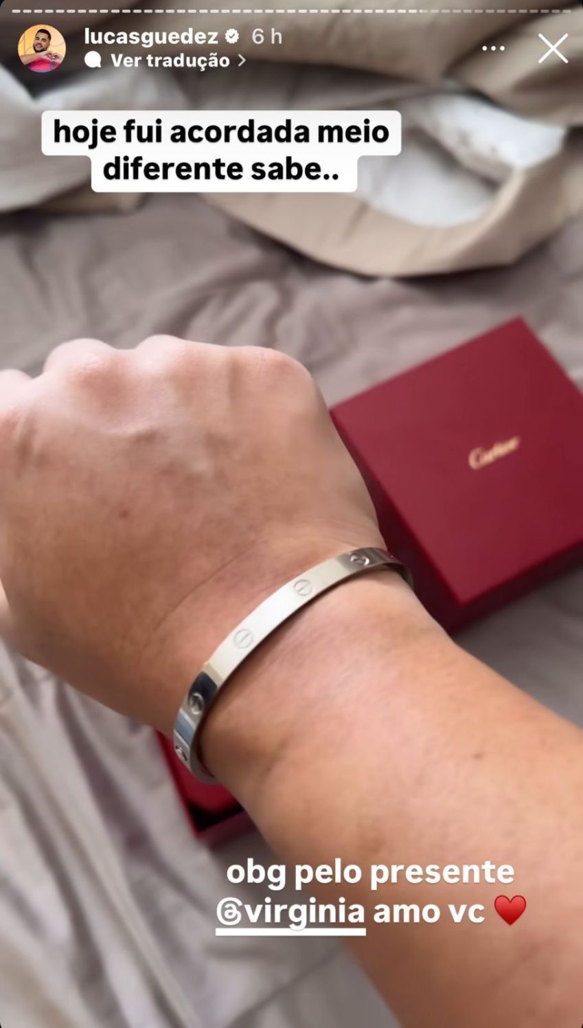 Lucas Guedez mostrou presente de luxo em suas redes • Instagram/Lucas Guedez