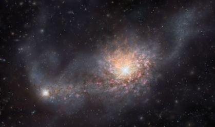 Fusão de galáxias forma objeto monstruoso mais brilhante do Universo; entenda