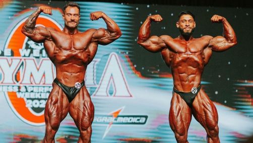 Cbum e Ramon Dino no Mr. Olympia do ano passado