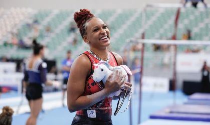 Rebeca Andrade não vai disputar solo e trave no Brasileiro de Ginástica