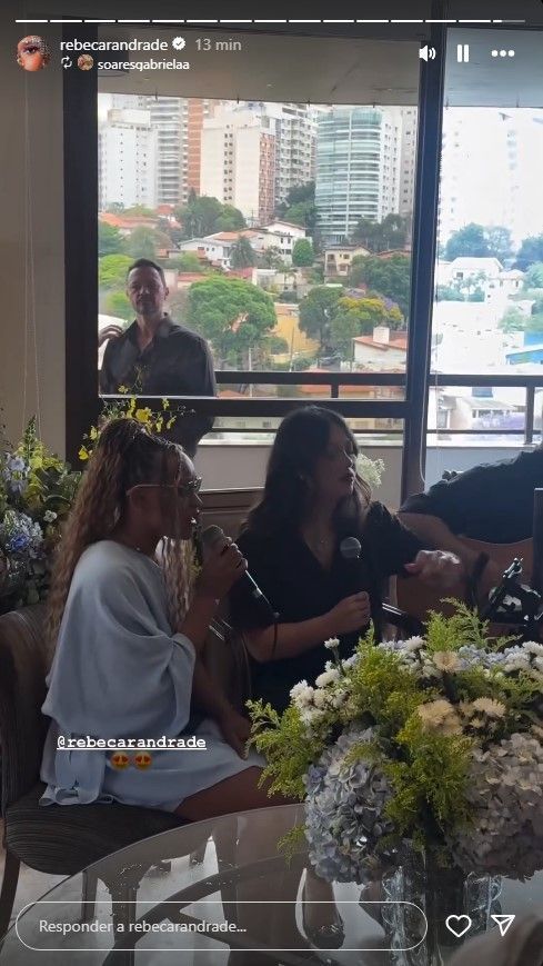 Rebeca Andrade no casamento de Jade Barbosa • Rebeca Andrade/Instagram
