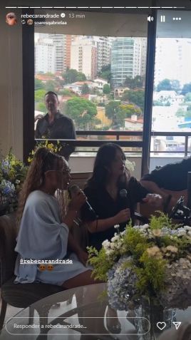 Rebeca Andrade no casamento de Jade Barbosa • Rebeca Andrade/Instagram