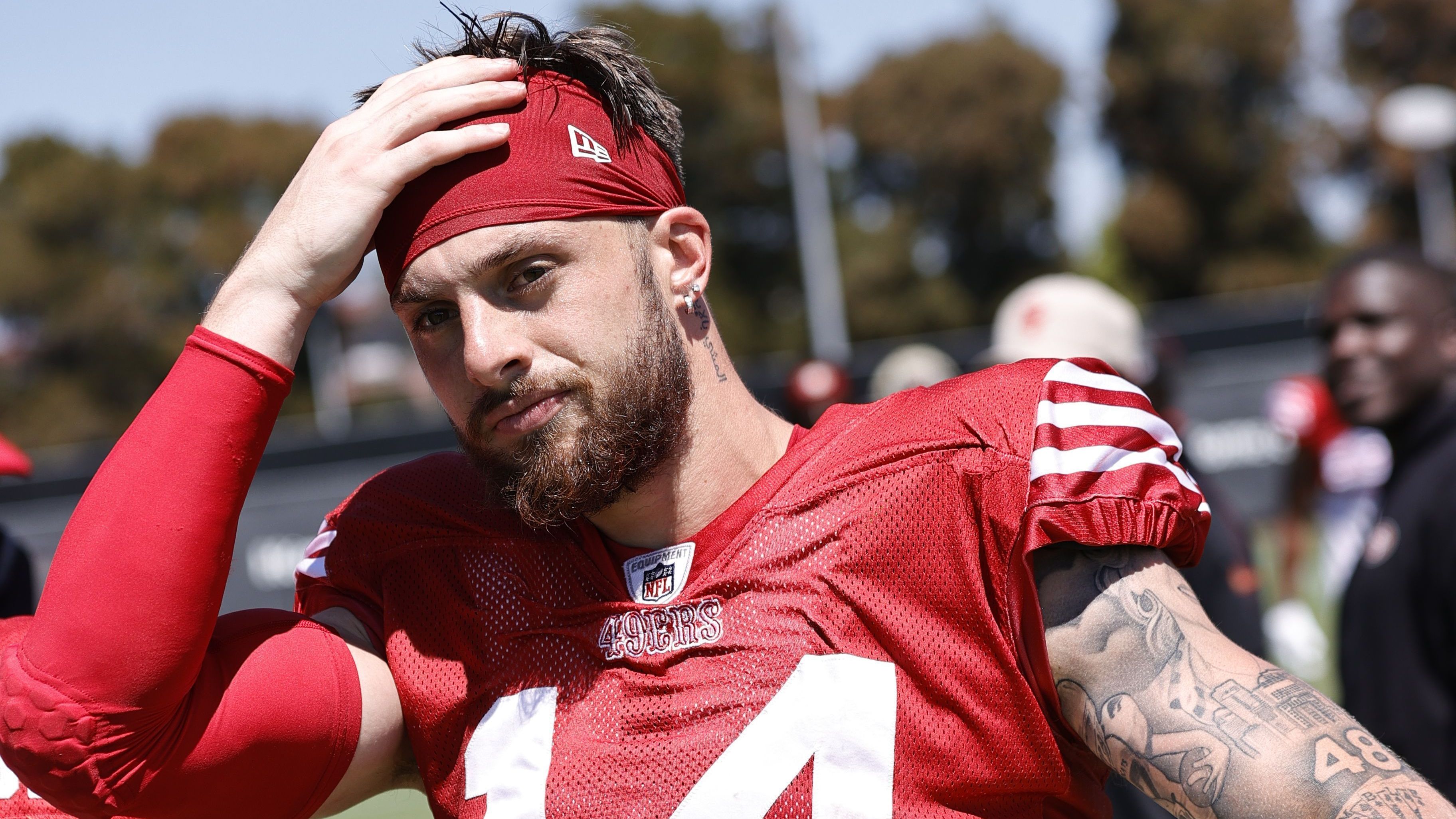 Ricky Pearsall em treinamento do 49ers