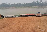 Seca no Rio Madeira inviabiliza navegabilidade de passageiros e cargas em vários trechos em Porto Velho (RO)