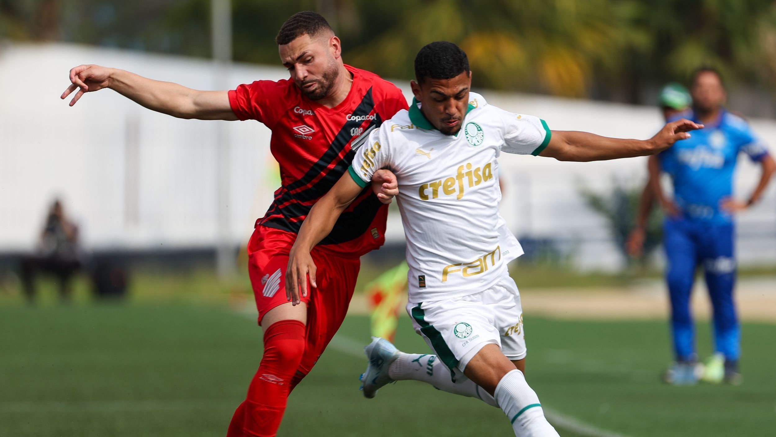 Riquelme Fillipi, do Palmeiras, em partida do Brasileirão Sub-20