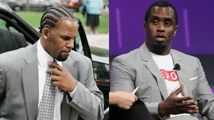 Da esq. para dir.: Robert Sylvester Kelly e Sean “Diddy” Combs