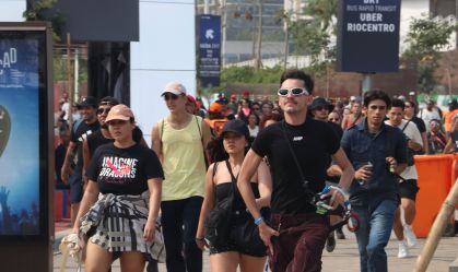 Público chega para acompanhar o 2º dia de Rock in Rio 2024