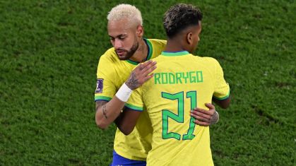 Neymar e Rodrygo juntos pela Seleção na Copa do Mundo 2022
