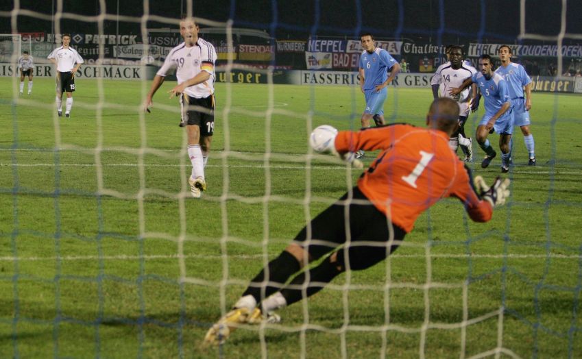 San Marino sofreu a maior goleada de sua história diante da Alemanha em 2006: 13 a 0 • Lars Baron/Bongarts/Getty Images