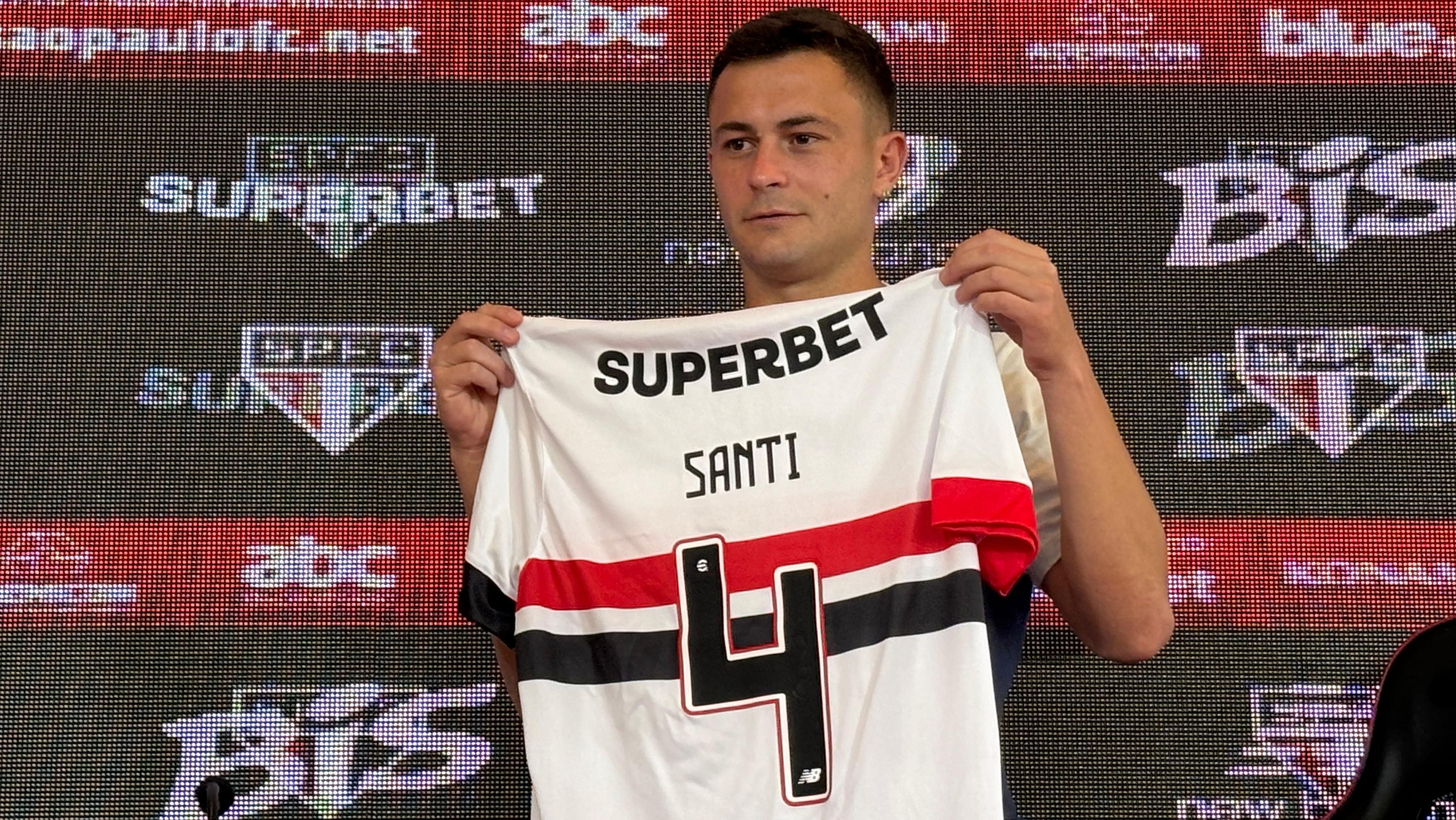 Santiago Longo é apresentado no São Paulo