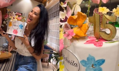 Scheila Carvalho sobre trocar velas em aniversário: "O que vale é como enxergo"