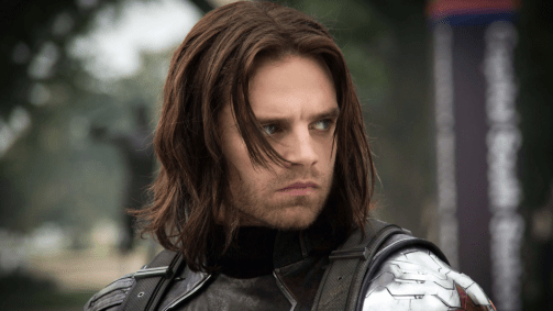 Sebastian Stan como Bucky Barnes, personagem da companhia