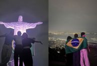 Shawn Mendes visita Cristo Redentor um dia antes de cantar no Rock in Rio