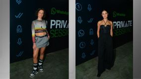 Bruna Linzmeyer e Sophie Charlotte foram na apresentação intimista de Flora Gil, que aconteceu em um espaço privado perto dos Arcos da Lapa, no Rio de Janeiro