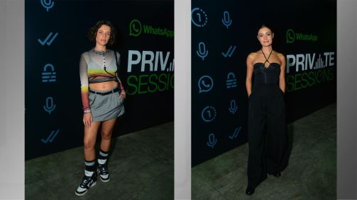 Bruna Linzmeyer e Sophie Charlotte foram na apresentação intimista de Flora Gil, que aconteceu em um espaço privado perto dos Arcos da Lapa, no Rio de Janeiro