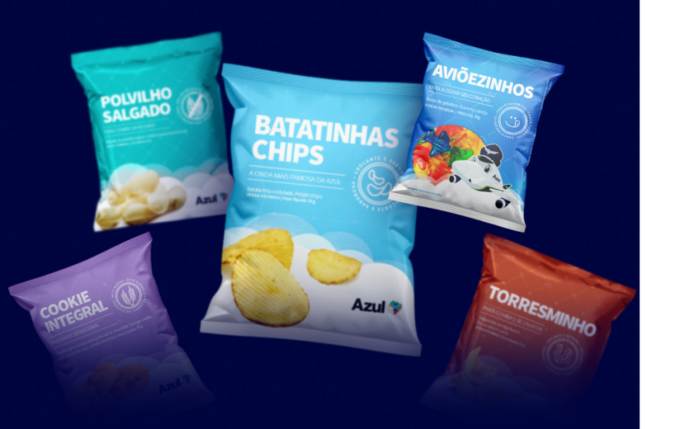 Azul snacks Balinhas batatinhas