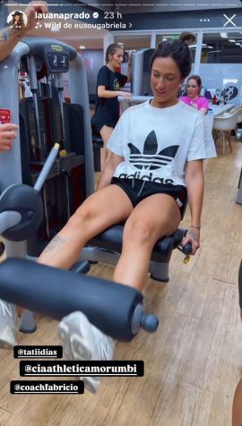 Influenciadora Tati Dias treinou com a cantora sertaneja • Instagram/Tati Dias