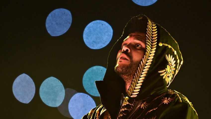 The Weeknd trouxe um show da "After Hours Til Dawn Tour" para o MorumBIS, em São Paulo, no sábado (7) • Pedro Vilela/Getty Images