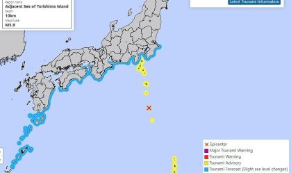Terremoto de magnitude 5,9 atinge costa do Japão; aviso de tsunami foi emitido