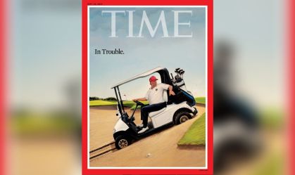 "Em apuros": Trump estampa capa da "Time" após debate contra Kamala