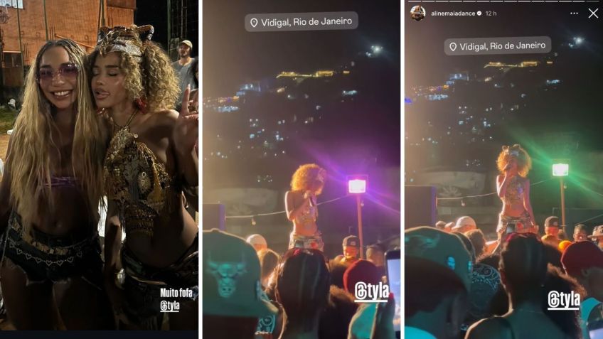 Tyla grava clipe no Morro do Vidigal, no Rio de Janeiro • Instagram/Tyla