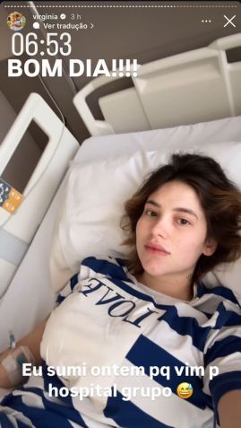 Virginia retorna ao hospital com reação alérgica • Instagram/Virginia