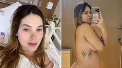 Virginia mostra a barriga após parto do terceiro filho