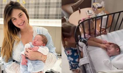 Virginia mostra filhas com José Leonardo: "O dia todo em cima do irmão"