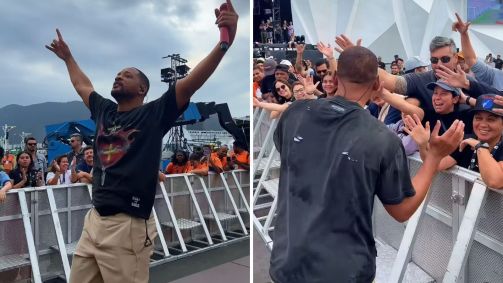 Will Smith ensaia no Palco Sunset do Rock in Rio 2024