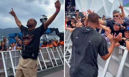 Will Smith ensaia no palco do Rock in Rio e interage com o público; veja