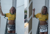 Horas antes de cantar no Rock in Rio, Zara Larsson aparece dançando em hotel