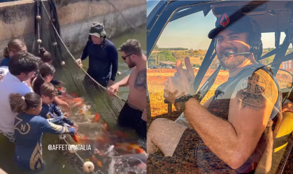 Tratando depressão, Zé Neto, dupla de Cristiano, aparece pescando com filhos