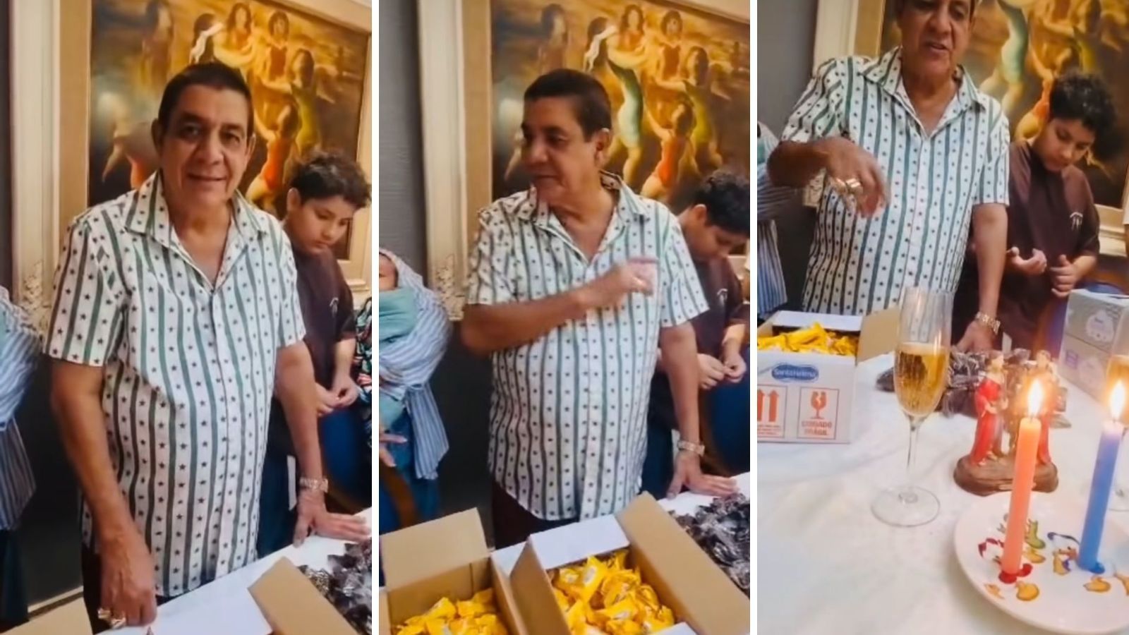 Zeca Pagodinho reúne amigos e familiares para celebrar dia de Cosme e Damião