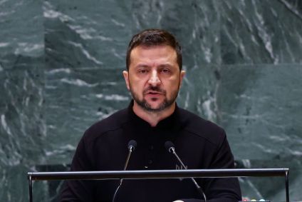 Presidente da Ucrânia, Volodymyr Zelensky.