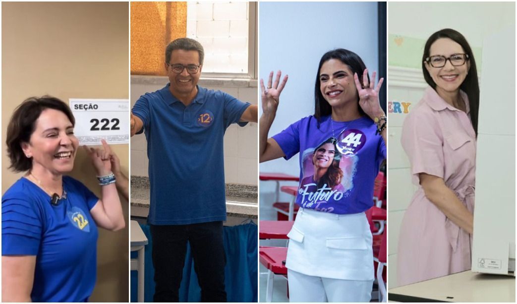 Candidatos à Prefeitura de Aracaju votaram neste domingo
