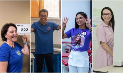Candidatos à Prefeitura de Aracaju votaram neste domingo