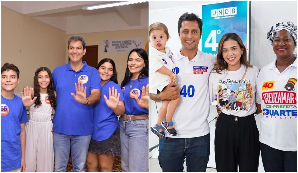 Candidatos a prefeito de São Luís, Eduardo Braide (PSD) e Duarte (PSB) votaram neste domingo (6)
