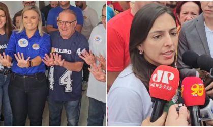 Candidatos à Prefeitura de Natal (RN), Paulinho Freire (União Brasil) e Natália Bonavides (PT) votaram no segundo turno