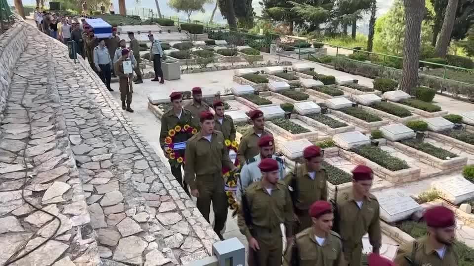 Mourners attend funeral of Israeli soldier killed in Lebanon
