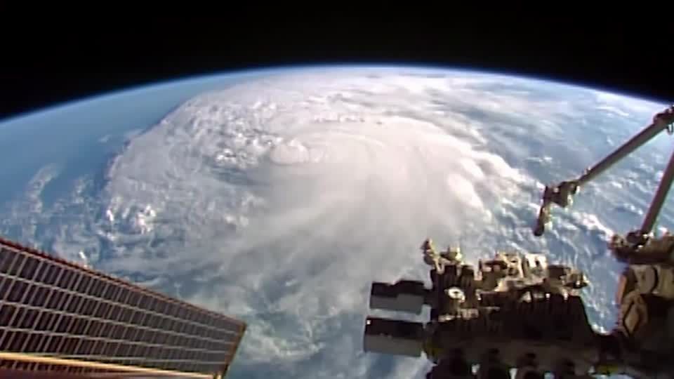 Space station views of Hurricane Milton as it bears down on Florida