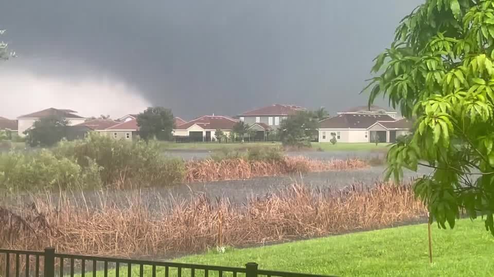 Eyewitness captures tornado churning in Florida's Vero Beach South ahead Hurricane Milton