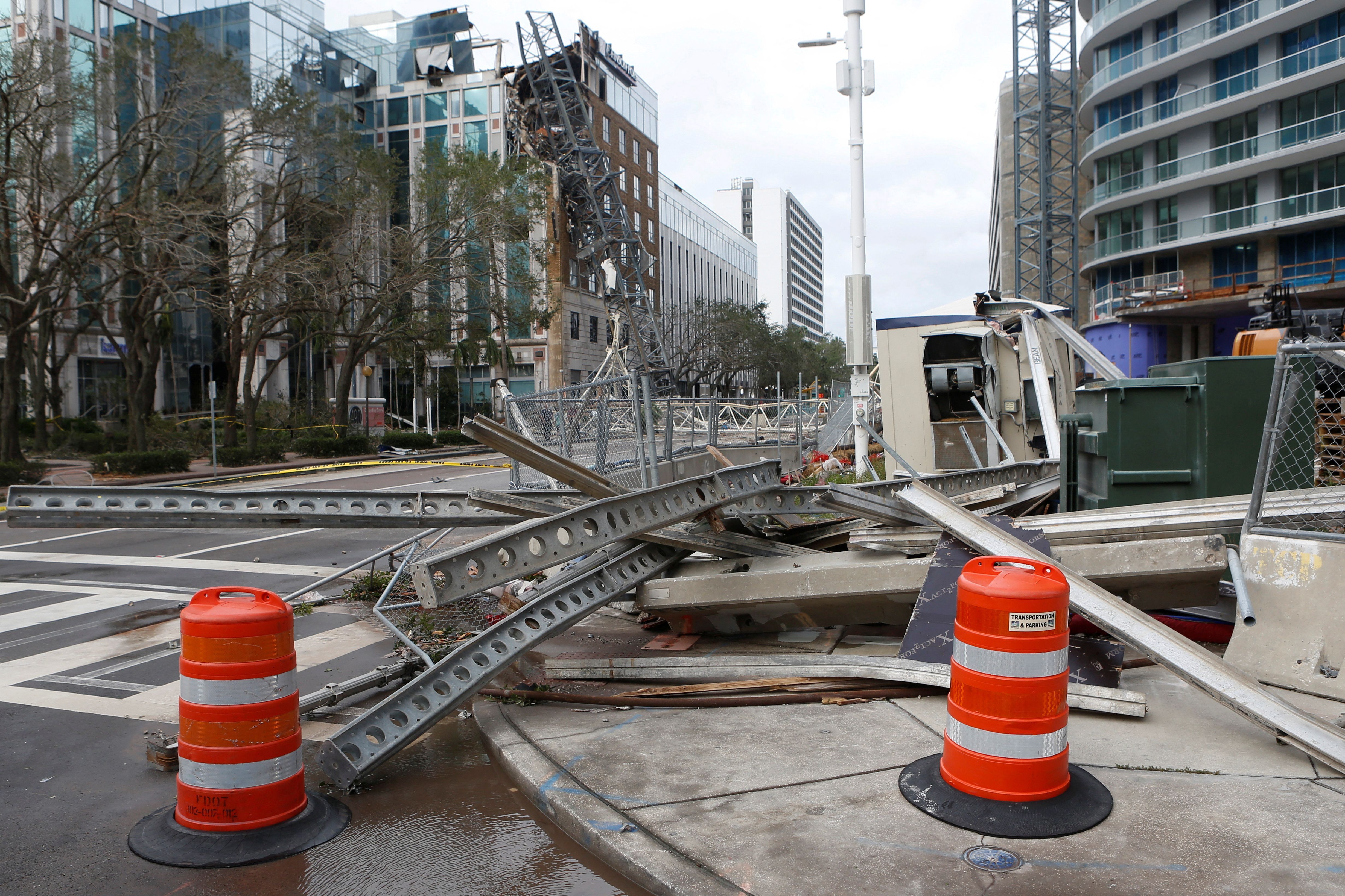 Aftermath of Hurricane Milton's landfall in Florida