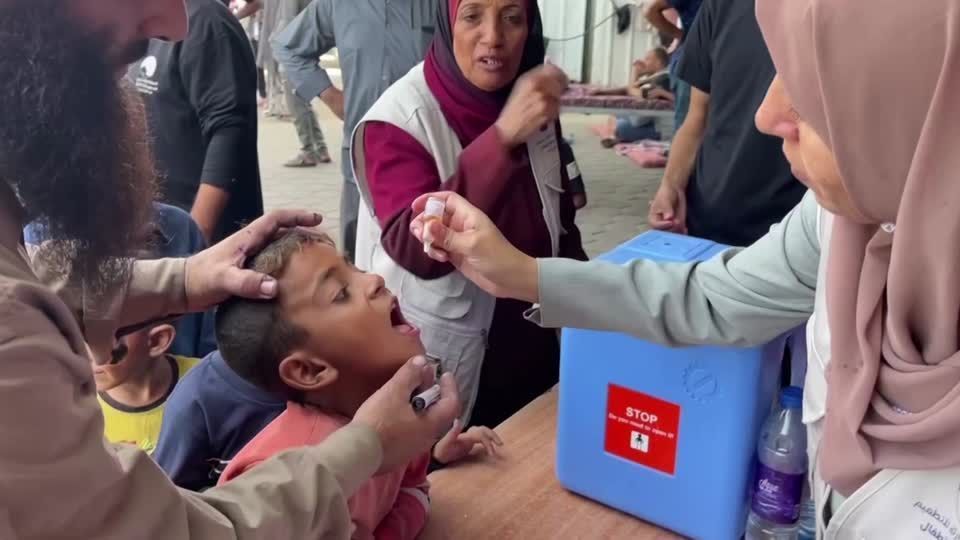 Second phase of polio vaccination campaign begins in Gaza