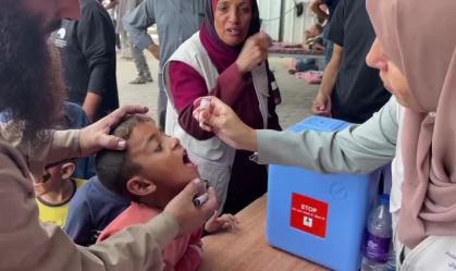 Segunda fase da campanha de vacinação contra a poliomielite começa em Gaza