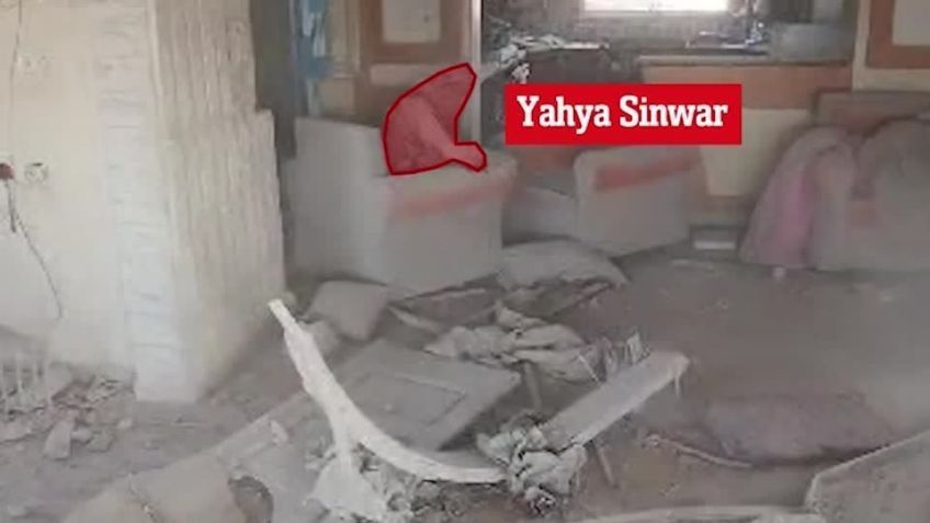 Exército israelense divulga vídeo que diz ser do chefe do Hamas, Sinwar • EXÉRCITO ISRAELENSE