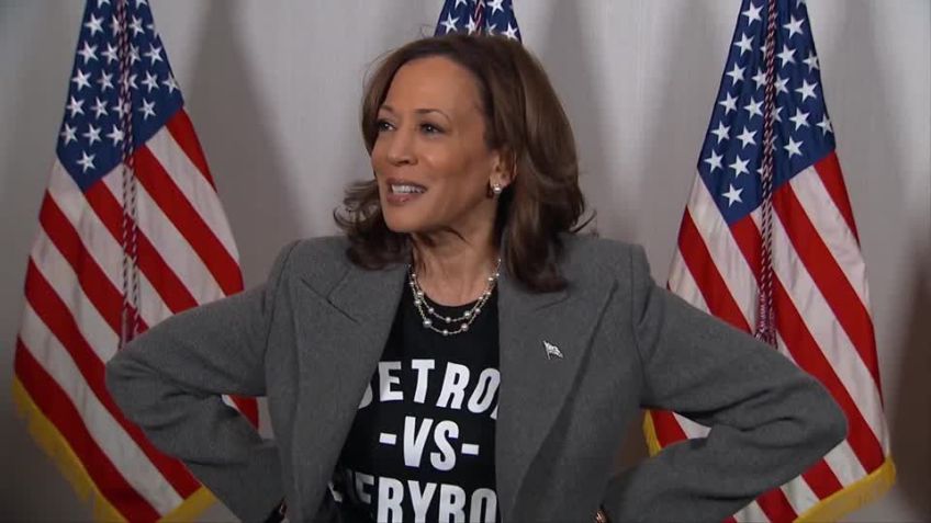Vice-presidente e candidata democrata à Presidência dos Estados Unidos, Kamala Harris. • U.S. NETWORK POOL