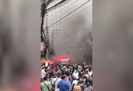 VÍDEO: Incêndio de grandes proporções atinge shopping no Brás, em São Paulo