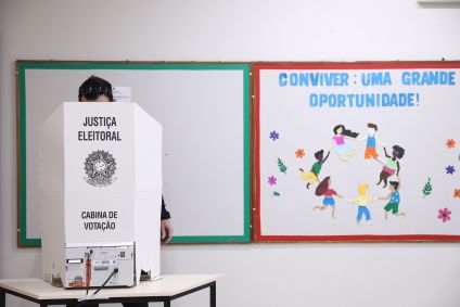 Votação em urna eletrônica