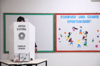 Votação em urna eletrônica