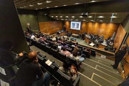 Vista geral do plenário durante julgamento do caso Marielle